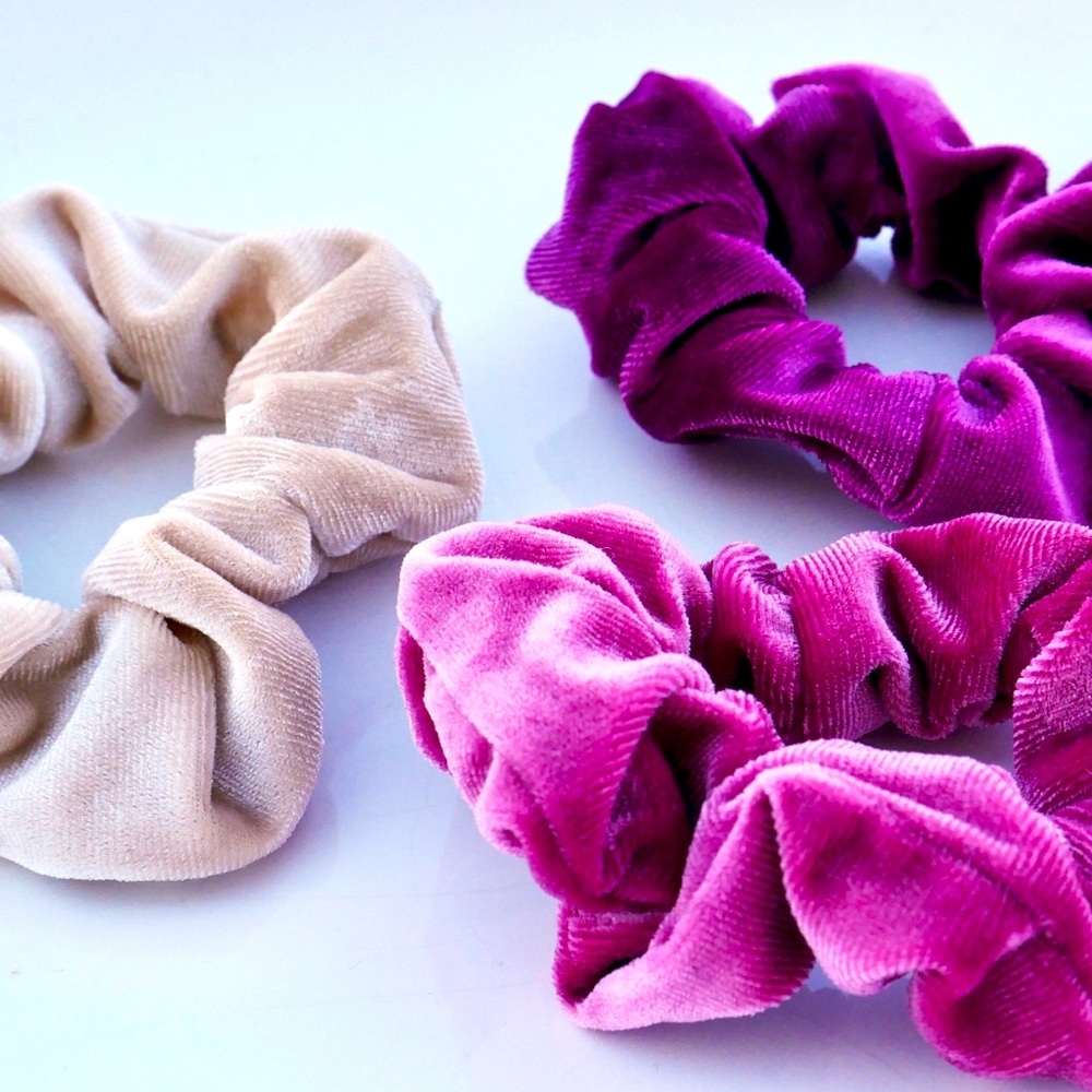 Cotton Candy Pink Scrunchy set